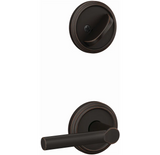 Schlage Custom Interior Only Non-Turning One-Sided Dummy with Broadway Lever and Indy Trim