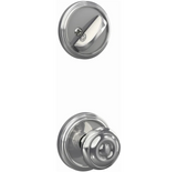 Schlage Custom Interior Only Non-Turning One-Sided Dummy with Georgian Lever and Indy Trim