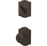 Schlage Custom Georgian One-Sided Dummy Interior Pack with Camelot Trim - Exterior Handleset Sold Separately
