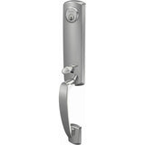 Schlage Residential FCT58 - Custom 3/4 Trim Greenwich Exterior Active Handleset Only with C Keyway
