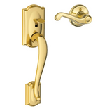 Schlage Camelot Lower Handleset for Schlage Deadbolts with Right Handed Flair Interior Lever