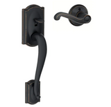 Schlage Camelot Lower Handleset for Schlage Deadbolts with Right Handed Flair Interior Lever