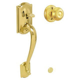 Schlage Residential FE285 - Camelot Lower Handleset Featuring the Georgian Knob for Use with Schlage Deadbolts
