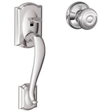 Schlage Residential FE285 - Camelot Lower Handleset Featuring the Georgian Knob for Use with Schlage Deadbolts