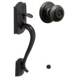 Schlage Residential FE285 - Camelot Lower Handleset Featuring the Georgian Knob for Use with Schlage Deadbolts