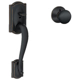 Schlage Residential FE285 - Camelot Lower Half Handleset for Schlage Deadbolts with Plymouth Knob