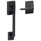 Schlage Residential FE285 - Century Lower Half Handleset for Schlage Deadbolts with Latitude Lever
