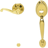 Schlage Residential FE285 - Plymouth Lower Handle Set for Schlage Deadbolts with Flair Interior Lever