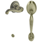 Schlage Residential FE285 - Plymouth Lower Handle Set for Schlage Deadbolts with Flair Interior Lever