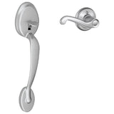 Schlage Residential FE285 - Plymouth Lower Handle Set for Schlage Deadbolts with Flair Interior Lever