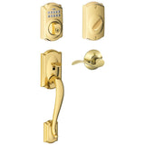 Schlage Right Handed Camelot Electronic Handleset with Accent Lever