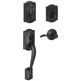Schlage Camelot Touch Entry Handleset with Right Handed Accent Lever