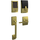 Schlage Encode WiFi Enabled Electronic Keypad Deadbolt with Century Entry Handleset and Latitude Lever