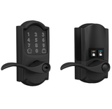Schlage Residential FE789 - Encode WiFi Enabled Electronic Keypad Accent Door Lever with Camelot Trim