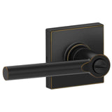 Schlage Residential J40 - Broadway Lever Privacy Lock with 16254 Latch and 10101 Strike