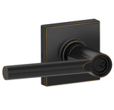 Schlage Broadway Single Cylinder Keyed Entry Door Lever Set with Decorative Collins Trim (Formerly Dexter)