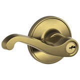 Schlage Residential J54 - Entry Lock LaSalle Lever with C Keyway, 16255 Latch and 10101 Strike
