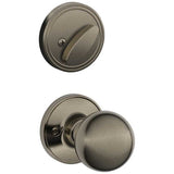Schlage Residential JH59 - Single Cylinder Keyed Entry Interior Only Pack with Corona Knob