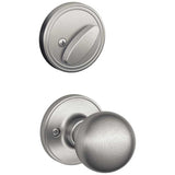 Schlage Residential JH59 - Single Cylinder Keyed Entry Interior Only Pack with Corona Knob