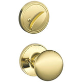 Schlage Residential JH59 - Single Cylinder Keyed Entry Interior Only Pack with Stratus Knob