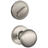 Schlage Residential JH59 - Single Cylinder Keyed Entry Interior Only Pack with Stratus Knob