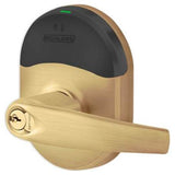 Schlage Athens Electronic Storeroom Door Lever with ENGAGE™ Technology from the NDE Series - Full Size Interchangeable Core