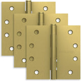Schlage Residential Pack of Three 4" x 4" Square Corner Plain Bearing Mortise Hinges