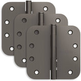 Schlage Residential Pack of Three 4" x 4" 5/8" Radius Corner Plain Bearing Mortise Hinges