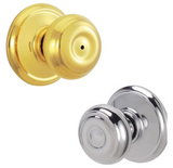 Schlage Residential F40 - Privacy Lock - Georgian Knob, 16080 Latch and 10027 Strike - Alden Rose