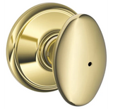 Schlage Siena Privacy Door Knob Set With Decorative Georgian