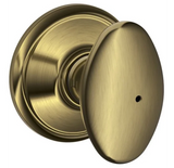 Schlage Siena Privacy Door Knob Set With Decorative Georgian