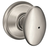 Schlage Siena Privacy Door Knob Set With Decorative Georgian
