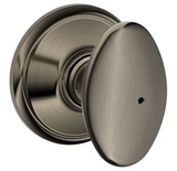 Schlage Siena Privacy Door Knob Set With Decorative Georgian