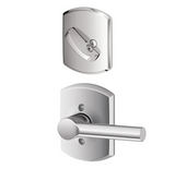 Schlage Broadway One-Sided Dummy Interior Pack with Greenwich Trim - Exterior Handleset Sold Separately