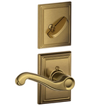 Schlage Flair Right Handed Single Cylinder Interior Pack with Decorative Addison Trim - Exterior Handleset Sold Separately