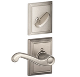 Schlage Flair Right Handed Single Cylinder Interior Pack with Decorative Addison Trim - Exterior Handleset Sold Separately