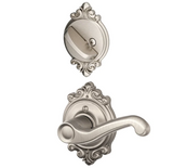Schlage Flair Left Handed One-Sided Dummy Interior Pack with Brookshire Trim - Exterior Handleset Sold Separately