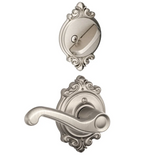 Schlage Flair Right Handed One-Sided Dummy Interior Pack with Brookshire Trim - Exterior Handleset Sold Separately