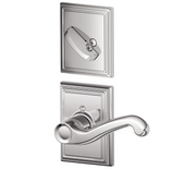Schlage Flair Left Handed One-Sided Dummy Interior Pack with Addison Trim - Exterior Handleset Sold Separately