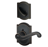 Schlage Flair Left Handed One-Sided Dummy Interior Pack with Camelot Trim - Exterior Handleset Sold Separately