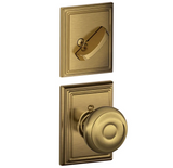 Schlage Georgian Single Cylinder Interior Pack with Decorative Addison Trim - Exterior Handleset Sold Separately