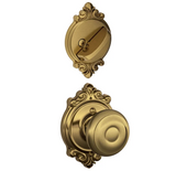 Schlage Georgian Single Cylinder Interior Pack with Decorative Brookshire Trim - Exterior Handleset Sold Separately