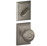 Schlage Georgian Single Cylinder Interior Pack with Decorative Addison Trim - Exterior Handleset Sold Separately