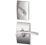 Schlage Merano Left Handed One-Sided Dummy Interior Pack with Century Trim - Exterior Handleset Sold Separately