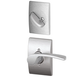 Schlage Merano Left Handed One-Sided Dummy Interior Pack with Century Trim - Exterior Handleset Sold Separately
