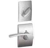 Schlage Merano Right Handed One-Sided Dummy Interior Pack with Century Trim - Exterior Handleset Sold Separately