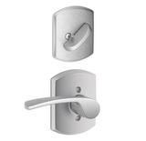 Schlage Merano Right Handed Single Cylinder Interior Pack with Decorative Greenwich Trim - Exterior Handleset Sold Separately