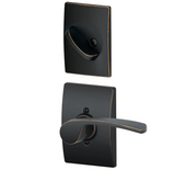 Schlage Merano Left Handed Single Cylinder Interior Pack with Decorative Century Trim - Exterior Handleset Sold Separately