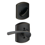 Schlage Merano Right Handed Single Cylinder Interior Pack with Decorative Greenwich Trim - Exterior Handleset Sold Separately