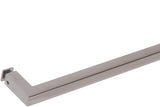 SDPSQT26PS Rockwell 26&#8243; Square Corner Single Side Towel Bar in Brushed Nickel finish for Glass Shower Doors